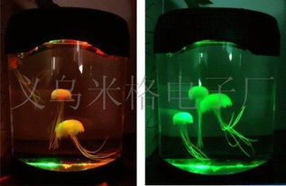 彩色夢幻新奇特 義烏米格電子廠直銷電子工藝品——浪漫電子水母